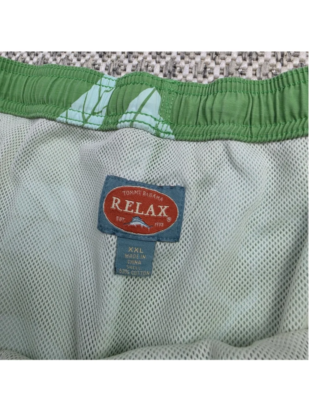 Tommy Bahama Relax Swim Trunks Mens XXL 2XL NWT Green Tropical Floral Lined